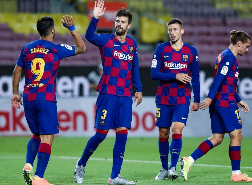 巴萨完胜乌克兰,皮克关键制胜 巴萨完胜乌克兰,皮克关键制胜